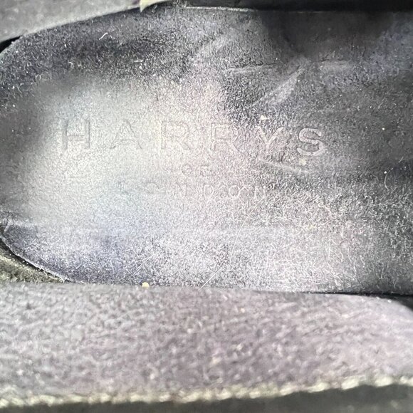 Harrys of London Men Size 9.5 Blue Navy Suede Vibram Sole Ankle Chukka Boot - Picture 12 of 13